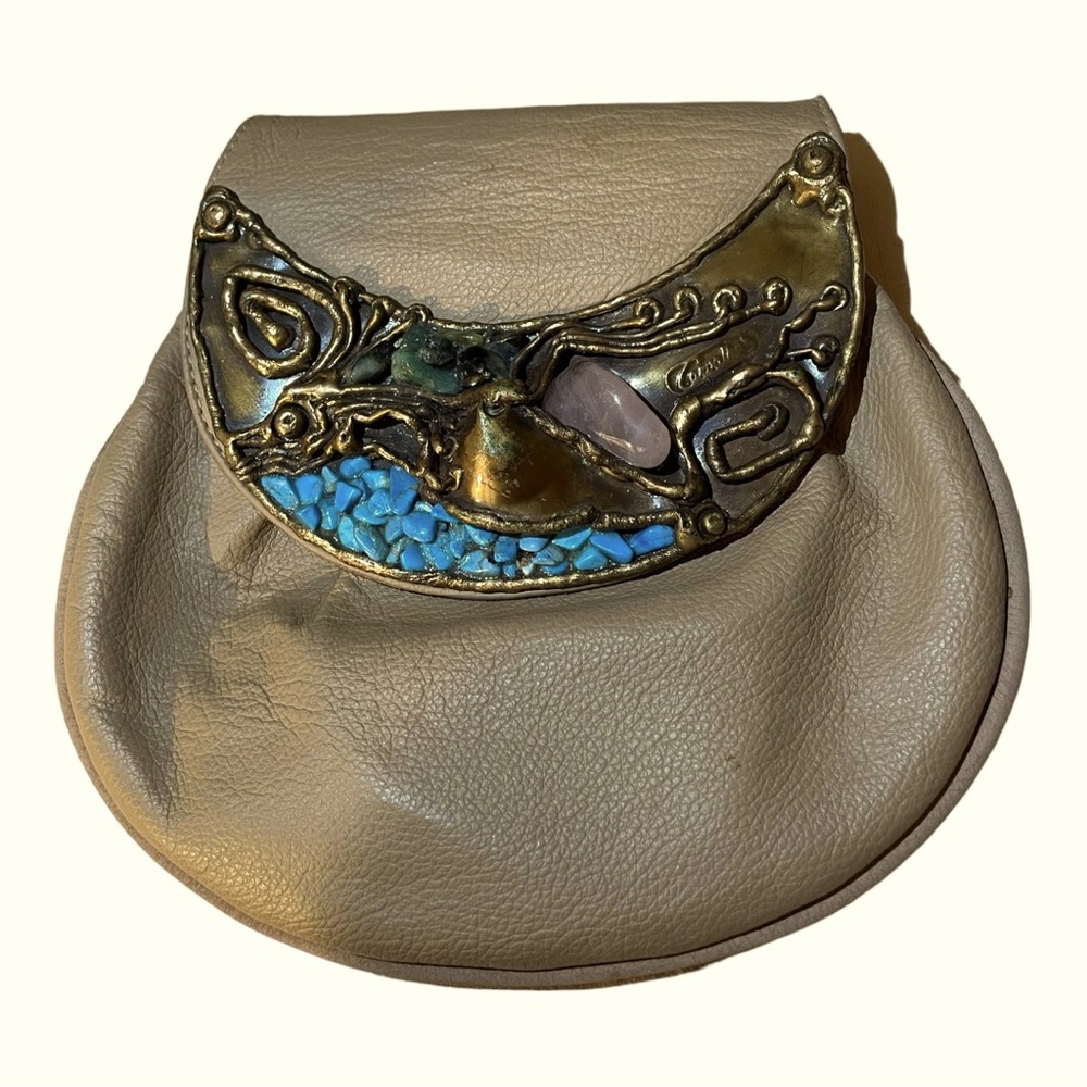 Fashionable Beige Clutch Bag